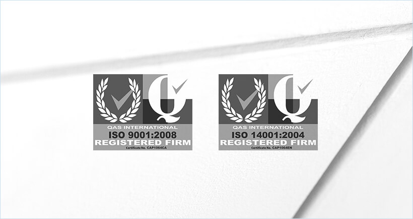 ISO 9001 and ISO 14000 certified