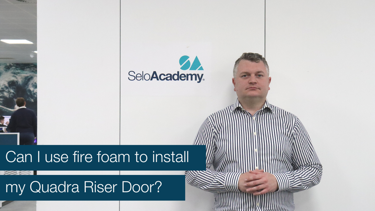 Why you SHOULDN'T use fire foam to install a Quadra Riser Door - Selo