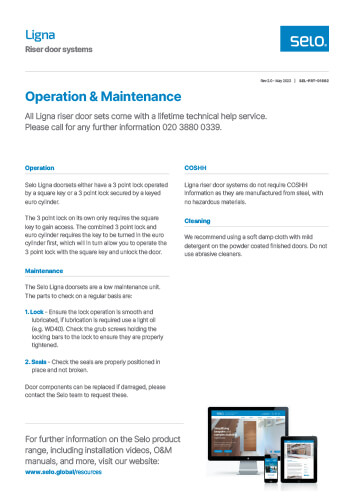 Ligna® Clad Riser Doorsets - Selo
