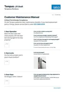 PDF Preview for Customer Maintenance Manual