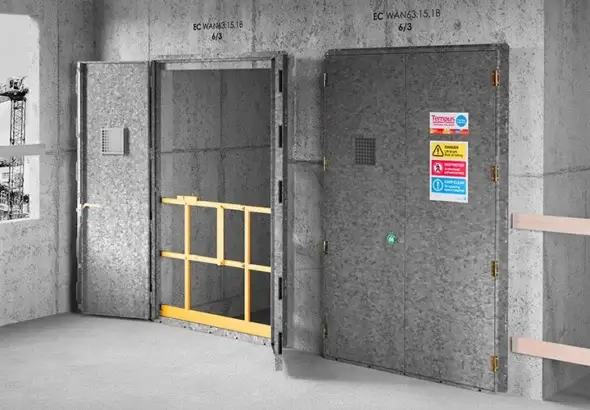 Reusable Lift Shaft Fire Doors - Tempus Lift Shaft